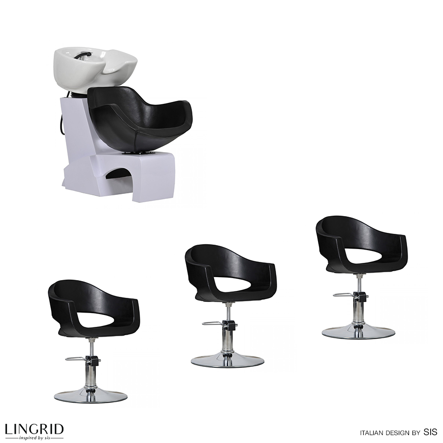 Kirpyklos komplektas PRATO BLACK 3+1 Kirpyklos komplektas PRATO BLACK 3+1